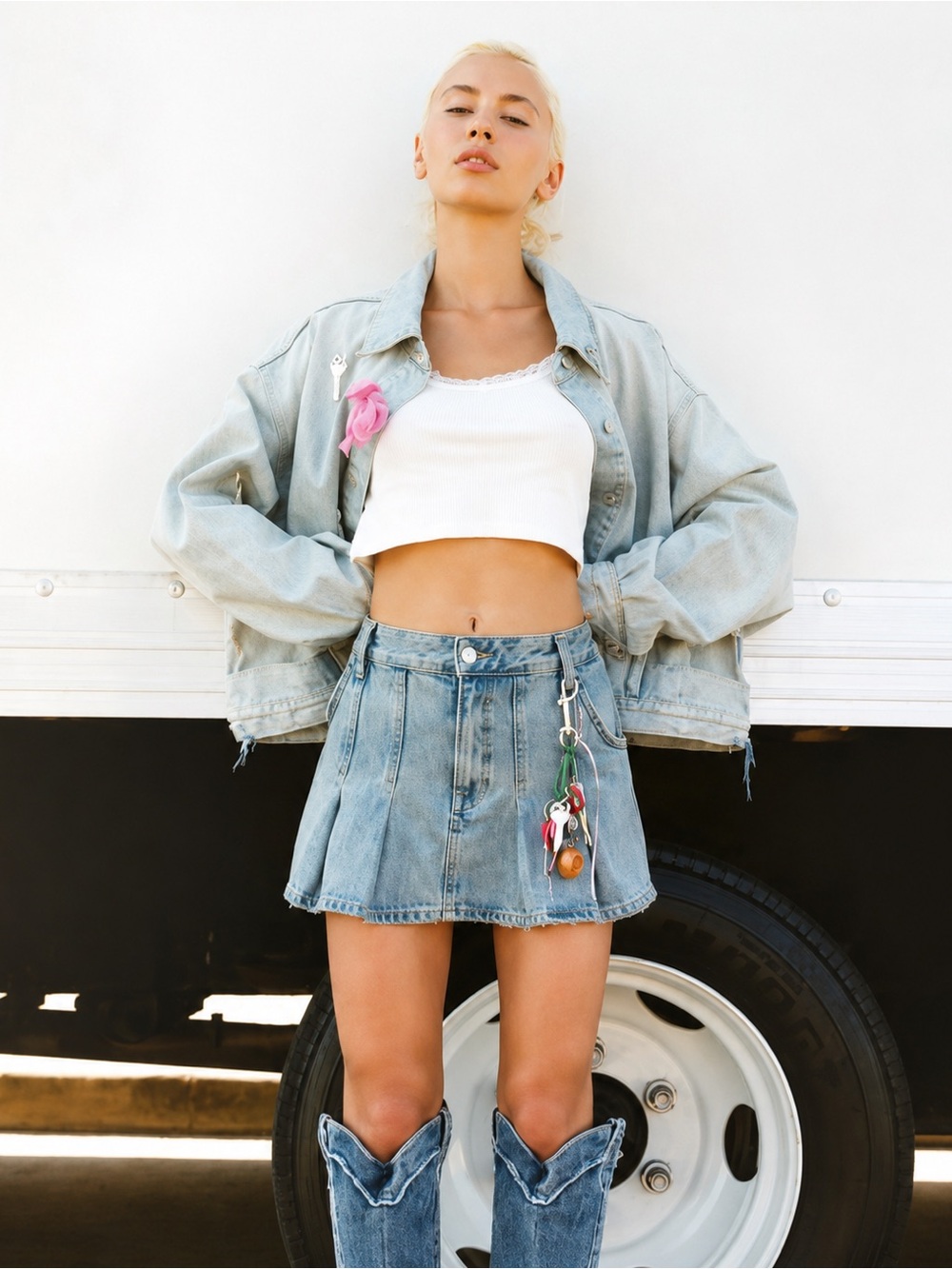 NEW ZARA  Bloggers Fave
Crop Mini Pleated Denim Skirt
XL
🚨NO DISCOUNT